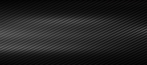 Panoramic dark carbon fiber texture with highlights Vector