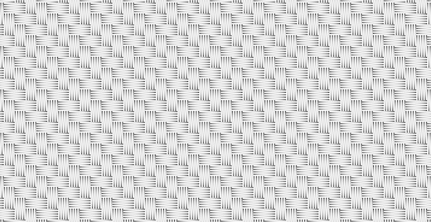 Panoramic gray wicker background, repeating elements - Vector illustration