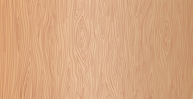 Panoramic texture of light wood with knots Vector