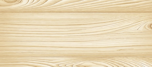 Panoramic texture of light wood with knots Vector