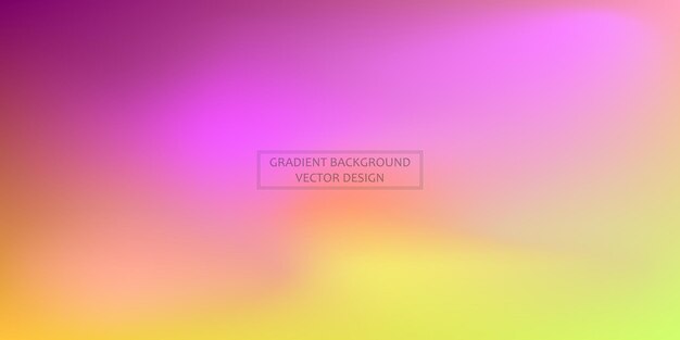 Panoramic web template multicolor gradient background stylish design element Vector