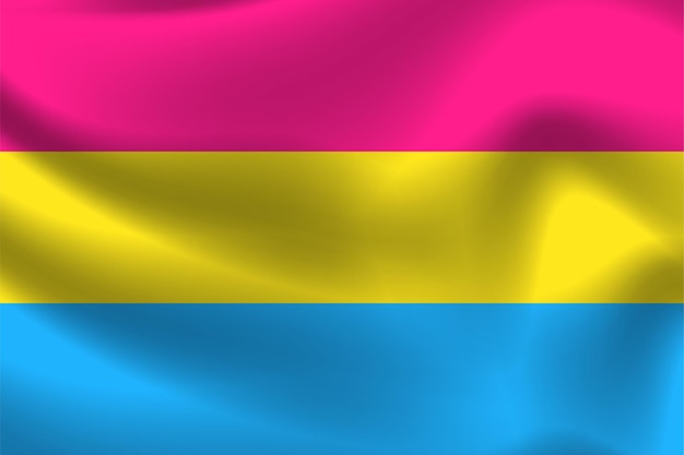 Pansexual Flag for LGBTQ free vector illustration