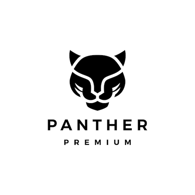 Panther Head Logo Vector icon illustration