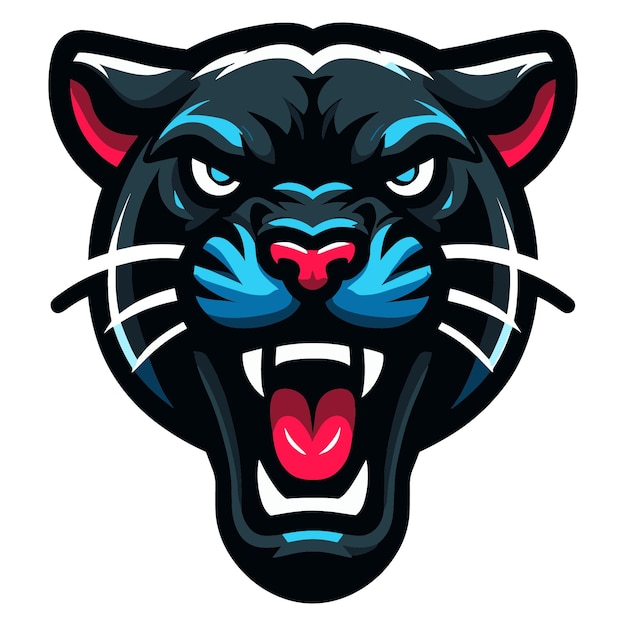 Panther head mascot