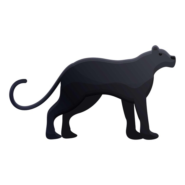 Vector panther icon cartoon of panther vector icon for web design isolated on white background