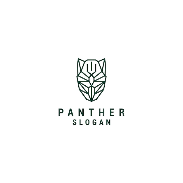 Panther logo design icon vector