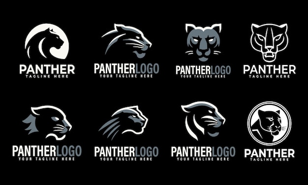 Vector panther logo designs