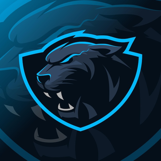 Panther mascot esport logo