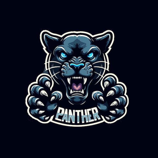 Vector panther mascot logo illustration