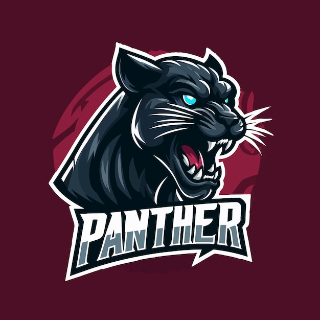 Vector panther mascot logo illustration