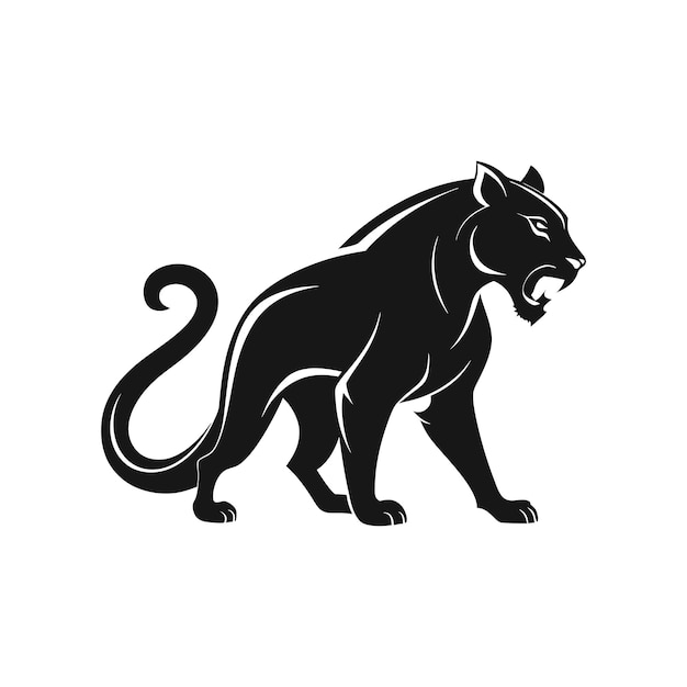 panther modern logo design style