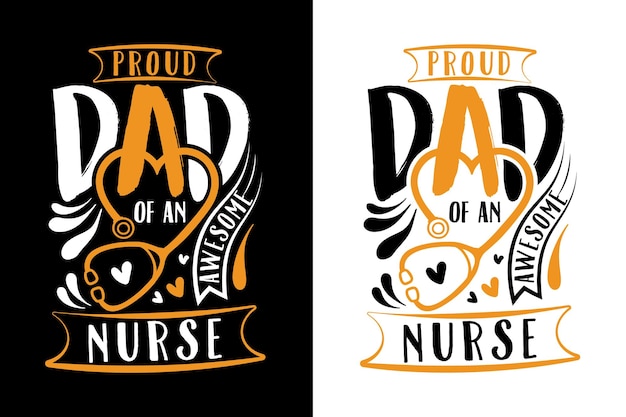 Papa Dad nurse t shirt design new creative and typography vector art print on demand t shirt