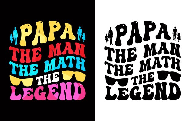 Vector papa t-shirt design bundle.