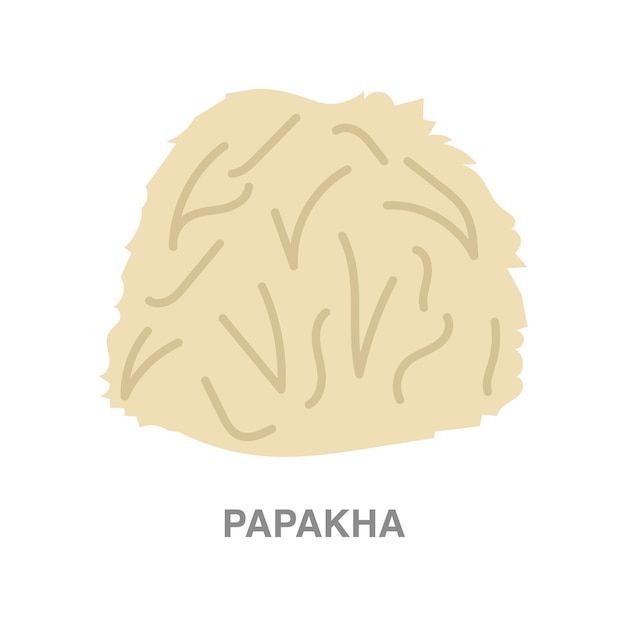 Papakha illustration on transparent background