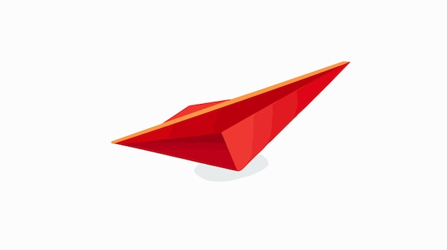 Paper Airplane Flying Icon Flat Vector Isolated on White Background