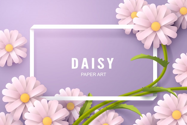 Paper art of Daisy