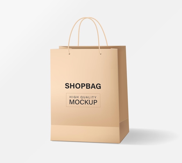 Paper bag packaging mockups