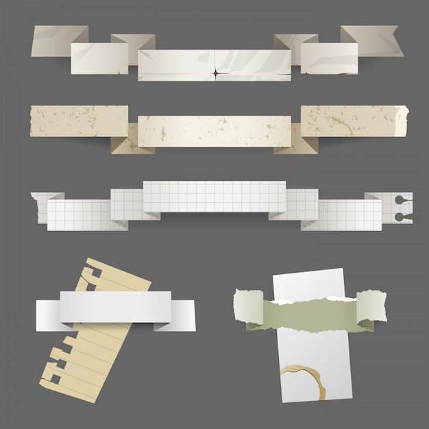 Paper banner set