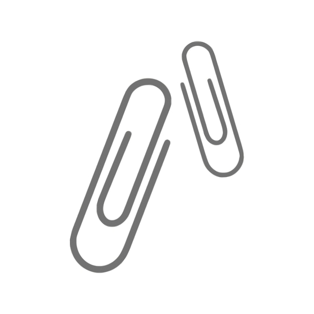 Paper clips icon vector for graphic design, logo, web site, social media, mobile app