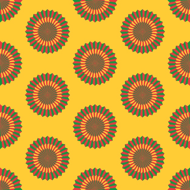 Paper fans seamless pattern cinco de mayo