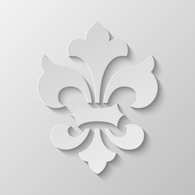 Paper Fleur de lis.