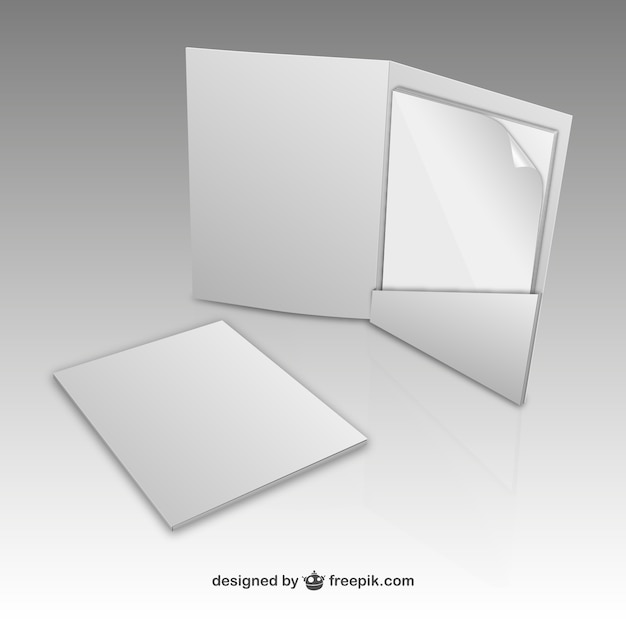 Vector paper folder mock up