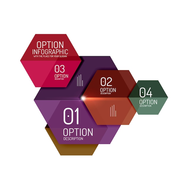 Paper infographic layout design templates