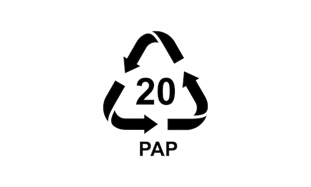 Paper recycling code cardboard paper for industrial marking of paper product