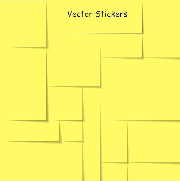 Paper vector stickers