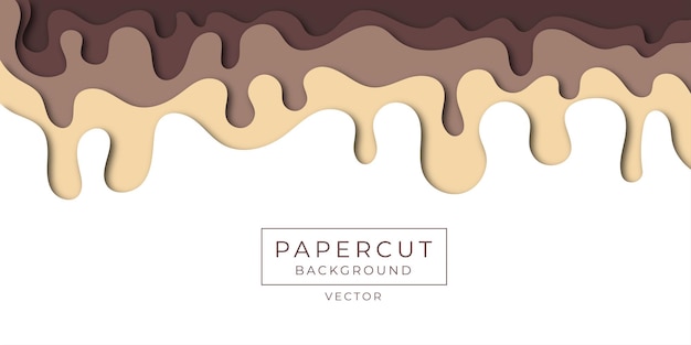 Papercut Background Chocolate