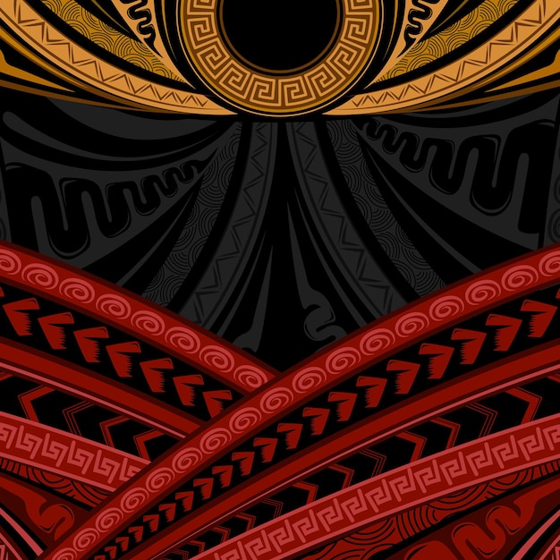 Papua New Guinea Fabric Pattern Design Vector