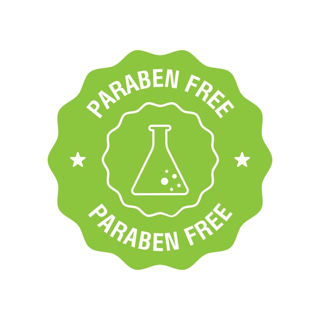 Paraben free label sign or stamp Vector illustration