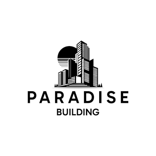 Paradise Building logo and sign Design