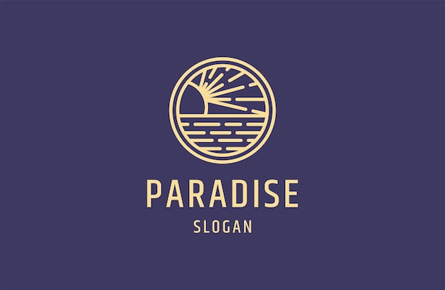 paradise logo icon design template vector illustration