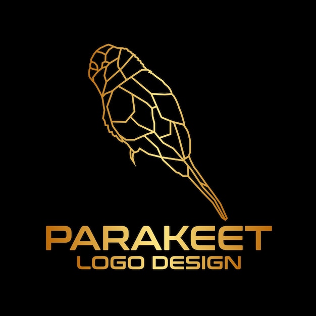 Parakeet vector logo design