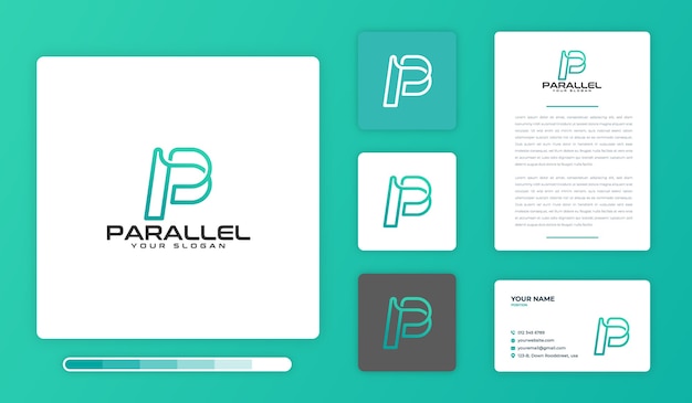 Parallel Logo Design Template