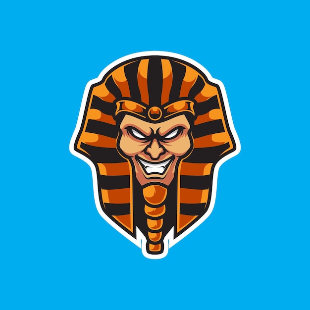 PARAOH HEAD SPORT MASCOT LOGO