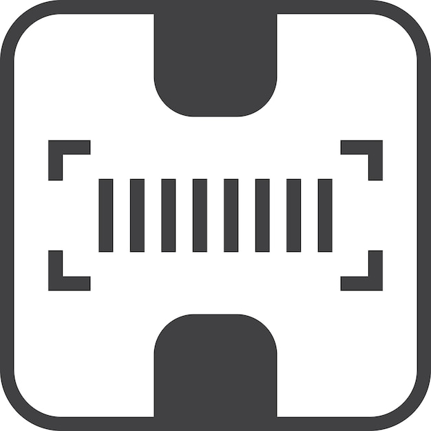 Parcels and bar codes illustration in minimal style