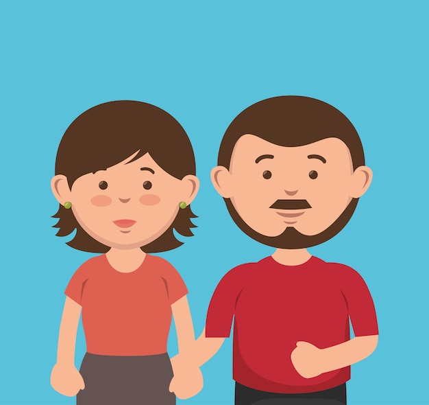 parent couple avatars characters