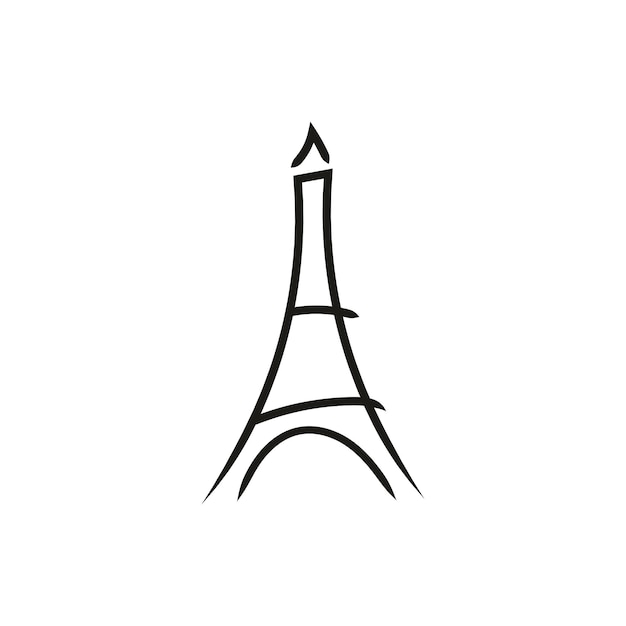 Paris logo template design vector illustration