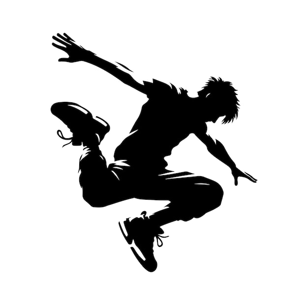 PARKOUR Silhouette Graphic Illustration