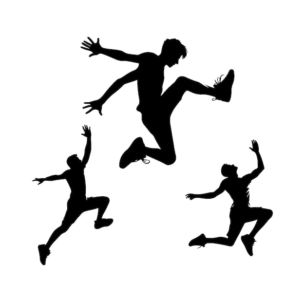 PARKOUR Silhouette Graphic Illustration