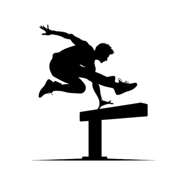 PARKOUR Silhouette Graphic Illustration