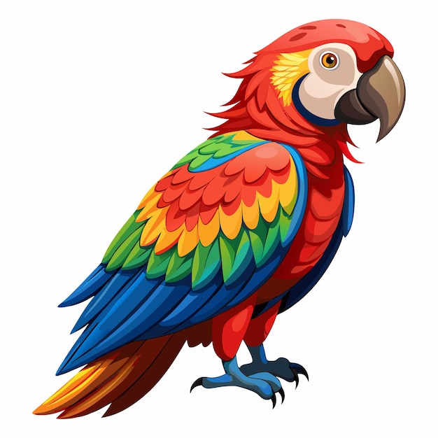 Parrot clipart vector illustration