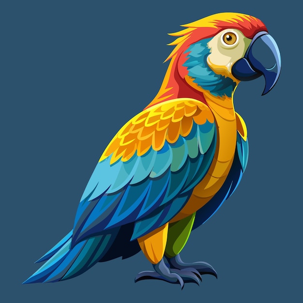 Parrot clipart vector illustration