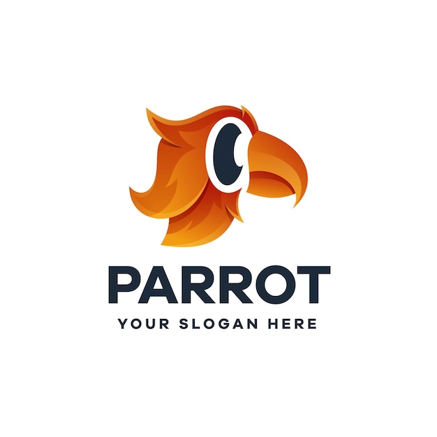 Parrot Illustration Gradient Logo