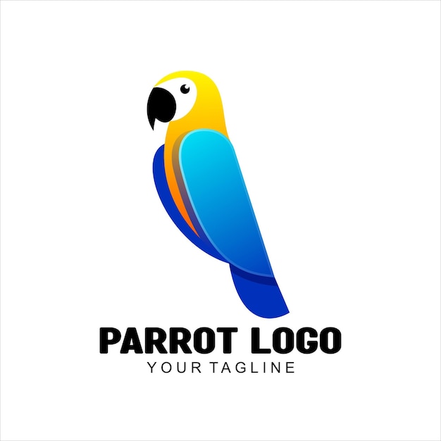 Parrot  logo colorful gradient