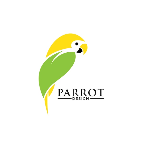 Parrot Logo Design Vector