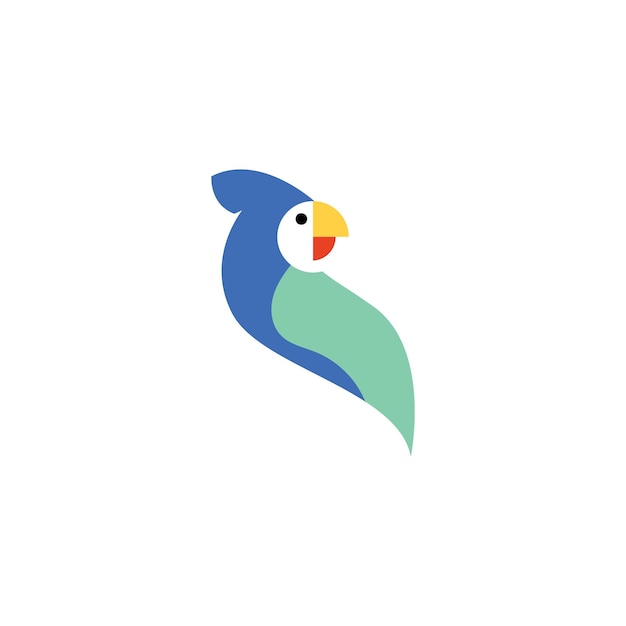 Parrot logo and vector template