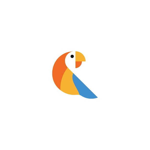 Parrot logo and vector template